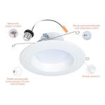 Halo LED Recessed Light Trim with Selectable Colors