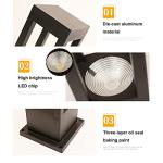 SLAWA Modern LED Outdoor Post Light Fixture