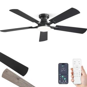 52 Inch Ceiling Fan with Light and Remote