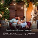 Brightech Outdoor String Lights with Dimmable Edison Bulbs