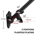 6FT American Flag Pole with Wall Mount Bracket