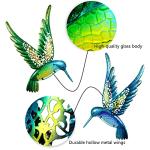 Hummingbird Metal Wall Art - 15 Inch Decor