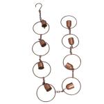 Miskall Decorative Metal Rain Chain for Gardens