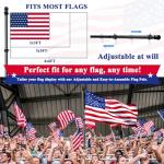 5 FT Tangle-Free Stainless Steel Flag Pole