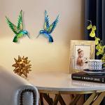 Hummingbird Metal Wall Art - 15 Inch Decor