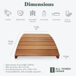 Cedar Wooden Garden Bridge for Backyard Ponds