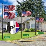 20 FT Telescoping Flag Pole Kit with American Flag