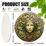 Metal Tree Woman Wall Art for Garden Decor