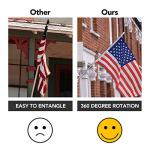 6FT American Flag Pole with Wall Mount Bracket