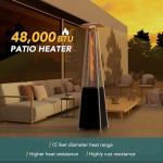 Pamapic 48,000 BTU Pyramid Flame Patio Heater