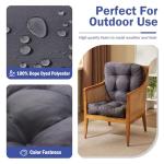 Set of 2 Waterproof Outdoor Chair Cushions