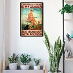 Vintage Metal Garden Sign: Hang Out with My Dog