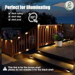16-Pack Solar Deck Lights for Outdoor Spaces