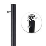 Good Directions Full Size Black Weathervane Garden Pole