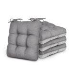 Memory Foam Chair Cushions Set of 4 - Grey