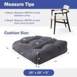 Set of 2 Waterproof Outdoor Chair Cushions