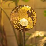 Solar Fairy Garden Lights - Moon & Star Stake