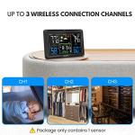 Wireless Indoor Outdoor Weather Station with Clock