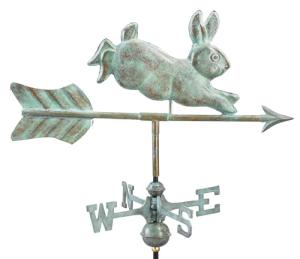 Good Directions Rabbit Weathervane with Garden Pole