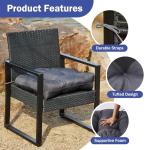 Set of 2 Waterproof Outdoor Chair Cushions