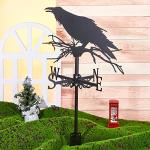 Crow Raven Weathervane for Yard and Garden