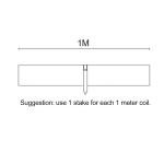 Garden Lawn Edging Coil Kit with Stakes