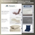 Favoyard Water-Resistant Outdoor Seat Cushion Set