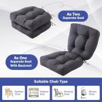 Set of 2 Waterproof Outdoor Chair Cushions