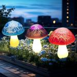 Solar Mushroom Garden Stake Lights – 8 Pack