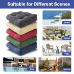 Set of 2 Waterproof Outdoor Chair Cushions