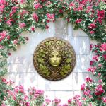 Metal Tree Woman Wall Art for Garden Decor