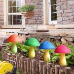 Solar Mushroom Garden Stake Lights – 8 Pack