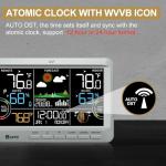 Wireless Indoor Outdoor Weather Station with Clock