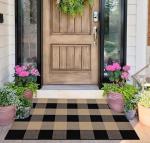Buffalo Plaid Checkered Outdoor Door Mat 24"x35