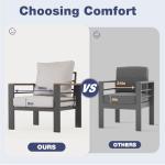 Aoxun 7-Piece Aluminum Outdoor Patio Furniture Set