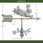 Good Directions Rabbit Weathervane with Garden Pole