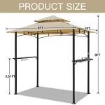 AECOJOY 8'x5' Outdoor Grill Canopy Shelter