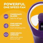 O2COOL Elite Misting Fan - Purple