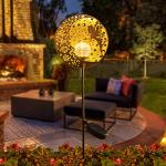 Solar Fairy Garden Lights - Moon & Star Stake