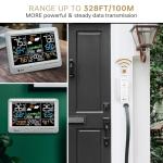 Wireless Indoor Outdoor Weather Station with Clock