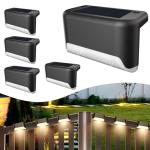 4-Pack Waterproof Solar Deck and Step Lights