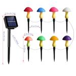 Solar Mushroom Garden Stake Lights – 8 Pack