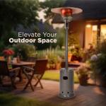 Portable Patio Propane Heater with Wheels, 46,000 BTU