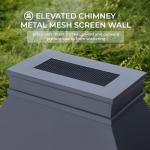 EROMMY 57" Outdoor Wood Burning Fire Pit