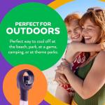 O2COOL Elite Misting Fan - Purple