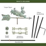 Good Directions Rabbit Weathervane with Garden Pole