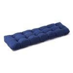 Waterproof Navy Blue Outdoor Bench Cushion 48x18x5