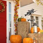 Black Flying Witch Garden Weathervane by Whitehall