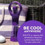 O2COOL Elite Misting Fan - Purple