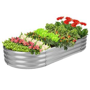 7 Ft Galvanized Metal Raised Garden Bed